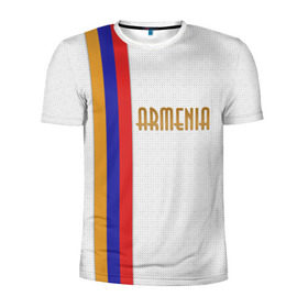 Мужская футболка 3D спортивная с принтом Armenia 2 в Новосибирске, 100% полиэстер с улучшенными характеристиками | приталенный силуэт, круглая горловина, широкие плечи, сужается к линии бедра | Тематика изображения на принте: armenia | армения
