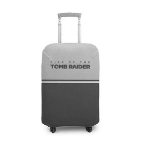 Чехол для чемодана 3D с принтом Rise of the Tomb Raider в Новосибирске, 86% полиэфир, 14% спандекс | двустороннее нанесение принта, прорези для ручек и колес | Тематика изображения на принте: croft | lara | raider | tomb | гробниц | игра | крофт | лара | расхитительница