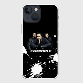 Чехол для iPhone 13 mini с принтом Группа OOMPH в Новосибирске,  |  | electronic body musi | neue deutsche hrte | oomph | андреас крэп | антитезис | группа | деро гои | индастриал | крэп | метал | оомпх | оомрн | роберт флюкс | рок | синтез | тезис | флюкс