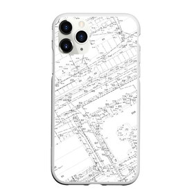 Чехол для iPhone 11 Pro матовый с принтом Топография_01 в Новосибирске, Силикон |  | survey | геодезист | геодезия | топография