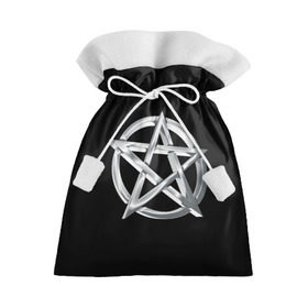 Подарочный 3D мешок с принтом Пентаграмма в Новосибирске, 100% полиэстер | Размер: 29*39 см | звезда | знаки | круг | магия | оккультизм | пентаграмма | пентакль | символы | сокральность | эзотерика