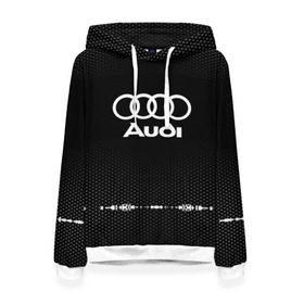 Женская толстовка 3D с принтом Audi sport auto abstract в Новосибирске, 100% полиэстер  | двухслойный капюшон со шнурком для регулировки, мягкие манжеты на рукавах и по низу толстовки, спереди карман-кенгуру с мягким внутренним слоем. | audi | auto | automobile | car | carbon | machine | motor | motor car | sport car | автомашина | ауди | бренд | легковой автомобиль | марка | спортивный автомобиль | тачка