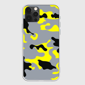 Чехол для iPhone 12 Pro Max с принтом Yellow camouflage в Новосибирске, Силикон |  | camouflage | камуфляж | комуфляж