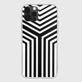 Чехол для iPhone 12 Pro Max с принтом Кибер Зебра в Новосибирске, Силикон |  | black and white stripes | geometry | vest | zebra | геометрия | зебра | тельняшка | черно белая полоска