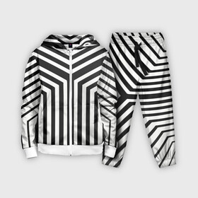 Детский костюм 3D с принтом Кибер Зебра в Новосибирске,  |  | black and white stripes | geometry | vest | zebra | геометрия | зебра | тельняшка | черно белая полоска