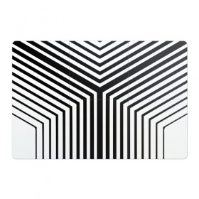 Магнитный плакат 3Х2 с принтом Кибер Зебра в Новосибирске, Полимерный материал с магнитным слоем | 6 деталей размером 9*9 см | black and white stripes | geometry | vest | zebra | геометрия | зебра | тельняшка | черно белая полоска