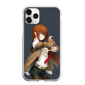 Чехол для iPhone 11 Pro матовый с принтом Kurusi makise Steins gate в Новосибирске, Силикон |  | Тематика изображения на принте: anime | kristina | kurisu | okabe | sience | stein | steins | steonggate | врата штейна | курису | макисе