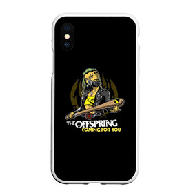 Чехол для iPhone XS Max матовый с принтом The Offspring coming for you в Новосибирске, Силикон | Область печати: задняя сторона чехла, без боковых панелей | Тематика изображения на принте: the offspring | офспринг | оффспринг | рок