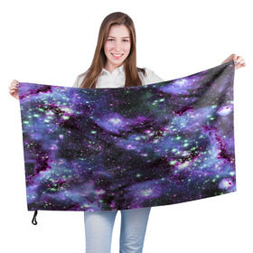 Флаг 3D с принтом Sky nebula в Новосибирске, 100% полиэстер | плотность ткани — 95 г/м2, размер — 67 х 109 см. Принт наносится с одной стороны | abstraction | cosmos | nebula | space | star | universe | абстракция | вселенная | звезды | космос | мир | планеты