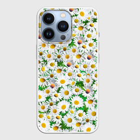 Чехол для iPhone 13 Pro с принтом Ромашки в Новосибирске,  |  | chamomile | daisies | flowers | nature | природа | растения | ромашки | текстура | цветы