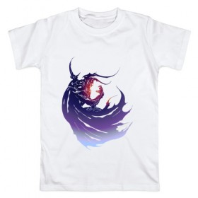 Мужская футболка хлопок с принтом Final Fantasy IV в Новосибирске, 100% хлопок | прямой крой, круглый вырез горловины, длина до линии бедер, слегка спущенное плечо. | 