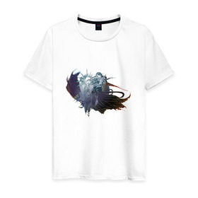 Мужская футболка хлопок с принтом Final Fantasy XV в Новосибирске, 100% хлопок | прямой крой, круглый вырез горловины, длина до линии бедер, слегка спущенное плечо. | 