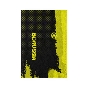 Обложка для паспорта матовая кожа с принтом Borussia sport в Новосибирске, натуральная матовая кожа | размер 19,3 х 13,7 см; прозрачные пластиковые крепления | Тематика изображения на принте: football | soccer | боруссия