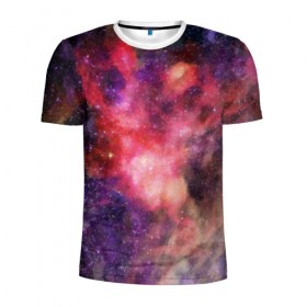 Мужская футболка 3D спортивная с принтом Космические краски в Новосибирске, 100% полиэстер с улучшенными характеристиками | приталенный силуэт, круглая горловина, широкие плечи, сужается к линии бедра | Тематика изображения на принте: abstraction | cosmos | nebula | space | star | universe | абстракция | вселенная | звезды | космос | мир | планеты