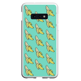 Чехол для Samsung S10E с принтом Бааны в Новосибирске, Силикон | Область печати: задняя сторона чехла, без боковых панелей | Тематика изображения на принте: banana | food | vegan | vegetarian | банан | веган | вегетарианство | еда
