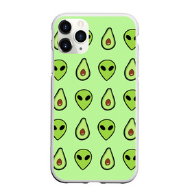 Чехол для iPhone 11 Pro матовый с принтом Green в Новосибирске, Силикон |  | alien | food | vegetarian | авокадо | вегетарианство | еда | пришелец