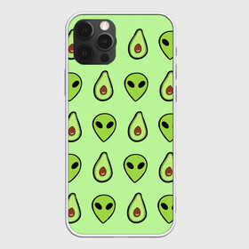 Чехол для iPhone 12 Pro с принтом Green в Новосибирске, силикон | область печати: задняя сторона чехла, без боковых панелей | Тематика изображения на принте: alien | food | vegetarian | авокадо | вегетарианство | еда | пришелец