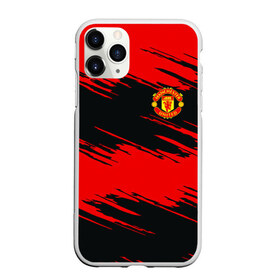 Чехол для iPhone 11 Pro матовый с принтом Manchester United в Новосибирске, Силикон |  | football | futbol | manchester | mu | sport | манчестер | мю | спорт | футбол | юнайтед