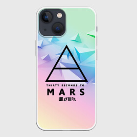 Чехол для iPhone 13 mini с принтом 30 Seconds to Mars в Новосибирске,  |  | 30 seconds to mars | punk | rock | альтернативный хип хоп | группа | инди поп | музыка | музыкальное произведение | ноты | панк | регги | рок | синти поп