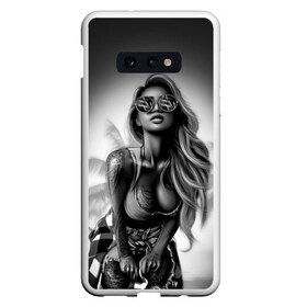 Чехол для Samsung S10E с принтом Trap girl в Новосибирске, Силикон | Область печати: задняя сторона чехла, без боковых панелей | Тематика изображения на принте: девушка | мода | пляж | стиль