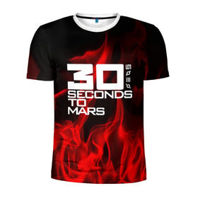 Мужская футболка 3D спортивная с принтом 30 Seconds to Mars in fire в Новосибирске, 100% полиэстер с улучшенными характеристиками | приталенный силуэт, круглая горловина, широкие плечи, сужается к линии бедра | Тематика изображения на принте: 30 seconds to mars | punk | rock | альтернативный хип хоп | группа | инди поп | музыка | музыкальное произведение | ноты | панк | регги | рок | синти поп