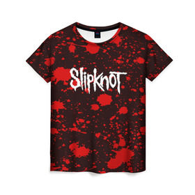 Женская футболка 3D с принтом Slipknot в Новосибирске, 100% полиэфир ( синтетическое хлопкоподобное полотно) | прямой крой, круглый вырез горловины, длина до линии бедер | punk | rock | альтернативный хип хоп | группа | инди поп | музыка | музыкальное произведение | ноты | панк | регги | рок | синти поп