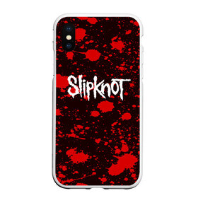 Чехол для iPhone XS Max матовый с принтом Slipknot в Новосибирске, Силикон | Область печати: задняя сторона чехла, без боковых панелей | punk | rock | альтернативный хип хоп | группа | инди поп | музыка | музыкальное произведение | ноты | панк | регги | рок | синти поп