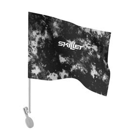 Флаг для автомобиля с принтом Skillet в Новосибирске, 100% полиэстер | Размер: 30*21 см | punk | rock | skillet | альтернативный хип хоп | группа | инди поп | музыка | музыкальное произведение | ноты | панк | регги | рок | синти поп