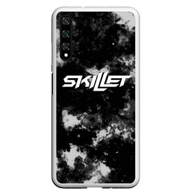 Чехол для Honor 20 с принтом Skillet в Новосибирске, Силикон | Область печати: задняя сторона чехла, без боковых панелей | punk | rock | skillet | альтернативный хип хоп | группа | инди поп | музыка | музыкальное произведение | ноты | панк | регги | рок | синти поп