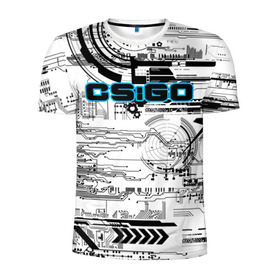 Мужская футболка 3D спортивная с принтом CS:GO в Новосибирске, 100% полиэстер с улучшенными характеристиками | приталенный силуэт, круглая горловина, широкие плечи, сужается к линии бедра | cs go | global offensive | контр страйк | шутер