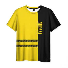 Мужская футболка 3D с принтом Nirvana в Новосибирске, 100% полиэфир | прямой крой, круглый вырез горловины, длина до линии бедер | kurt cobain | nirvana | курт кобейн | нервана | нирвана | рок группа