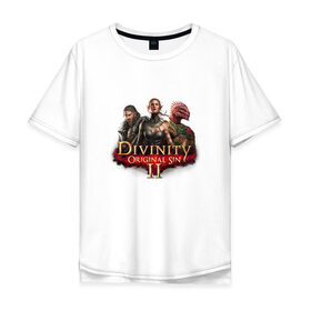 Мужская футболка хлопок Oversize с принтом Divinity в Новосибирске, 100% хлопок | свободный крой, круглый ворот, “спинка” длиннее передней части | 