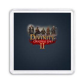 Магнит 55*55 с принтом Divinity, Original Sin, Божество, Дивинити в Новосибирске, Пластик | Размер: 65*65 мм; Размер печати: 55*55 мм | 