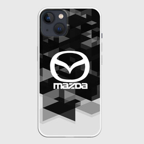 Чехол для iPhone 13 с принтом Mazda sport geometry в Новосибирске,  |  | auto | automobile | car | carbon | machine | mazda | motor | motor car | sport car | автомашина | бренд | легковой автомобиль | мазда | марка | спортивный автомобиль | тачка