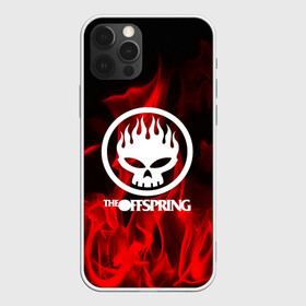 Чехол для iPhone 12 Pro с принтом The Offspring в Новосибирске, силикон | область печати: задняя сторона чехла, без боковых панелей | punk | rock | the offspring | альтернативный хип хоп | группа | инди поп | музыка | музыкальное произведение | ноты | огонь | панк | регги | рок | синти поп