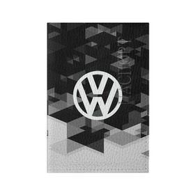 Обложка для паспорта матовая кожа с принтом Volkswagen sport geometry в Новосибирске, натуральная матовая кожа | размер 19,3 х 13,7 см; прозрачные пластиковые крепления | auto | automobile | car | carbon | machine | motor | motor car | sport car | volkswagen | автомашина | бренд | легковой автомобиль | марка | спортивный автомобиль | тачка