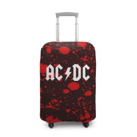 Чехол для чемодана 3D с принтом AC DC в Новосибирске, 86% полиэфир, 14% спандекс | двустороннее нанесение принта, прорези для ручек и колес | ac dc | punk | rock | альтернативный хип хоп | группа | инди поп | музыка | музыкальное произведение | ноты | панк | регги | рок | синти поп