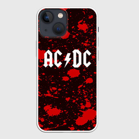 Чехол для iPhone 13 mini с принтом AC DC в Новосибирске,  |  | ac dc | punk | rock | альтернативный хип хоп | группа | инди поп | музыка | музыкальное произведение | ноты | панк | регги | рок | синти поп