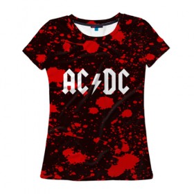 Женская футболка 3D с принтом AC DC в Новосибирске, 100% полиэфир ( синтетическое хлопкоподобное полотно) | прямой крой, круглый вырез горловины, длина до линии бедер | ac dc | punk | rock | альтернативный хип хоп | группа | инди поп | музыка | музыкальное произведение | ноты | панк | регги | рок | синти поп