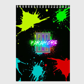 Скетчбук с принтом Paramore в Новосибирске, 100% бумага
 | 48 листов, плотность листов — 100 г/м2, плотность картонной обложки — 250 г/м2. Листы скреплены сверху удобной пружинной спиралью | paramore | альтернативный | группа | джош фарро | зак фарро | панк | панкрок | пара море | парамор | парамора | параморе | парморе | поп | поппанк | попрок | рок | тейлор йорк | хейли уильямс