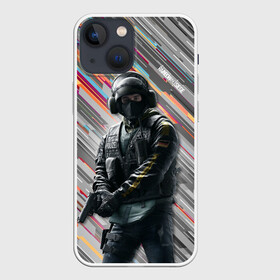 Чехол для iPhone 13 mini с принтом Rainbow Six Siege в Новосибирске,  |  | battlefield | call of duty | clancy | cod | counter | csgo | game | rainbow | six | strike | tom | игра | клэнси | код | ксго | том | шутер