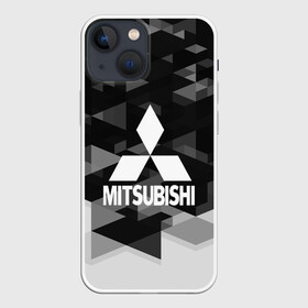 Чехол для iPhone 13 mini с принтом Mitsubishi sport geometry в Новосибирске,  |  |  машина | марка | митсубиси