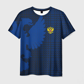 Мужская футболка 3D с принтом RUSSIA SPORT в Новосибирске, 100% полиэфир | прямой крой, круглый вырез горловины, длина до линии бедер | fc | football | fotball club | russia | sport | россия | спорт | спортивные | униформа | фирменные цвета | фк | футбол | футбольный клуб