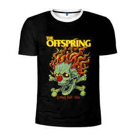 Мужская футболка 3D спортивная с принтом The Offspring в Новосибирске, 100% полиэстер с улучшенными характеристиками | приталенный силуэт, круглая горловина, широкие плечи, сужается к линии бедра | offspring | офспринг | оффспринг | рок