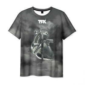 Мужская футболка 3D с принтом TFK Incomplete в Новосибирске, 100% полиэфир | прямой крой, круглый вырез горловины, длина до линии бедер | tfk | thousand foot krutch