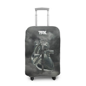 Чехол для чемодана 3D с принтом TFK Incomplete в Новосибирске, 86% полиэфир, 14% спандекс | двустороннее нанесение принта, прорези для ручек и колес | tfk | thousand foot krutch