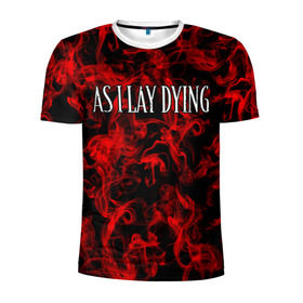 Мужская футболка 3D спортивная с принтом As I Lay Dying в Новосибирске, 100% полиэстер с улучшенными характеристиками | приталенный силуэт, круглая горловина, широкие плечи, сужается к линии бедра | альтернативный | американская | глэм | готик | гранж | метал | музыка | пост | рок группа | хард