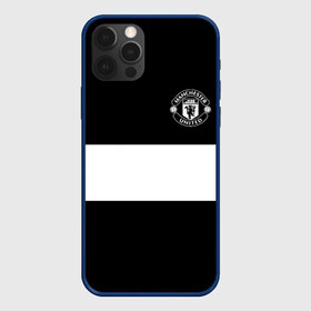 Чехол для iPhone 12 Pro Max с принтом FC Manchester United в Новосибирске, Силикон |  | black   white | england | football | logo | manchester united | sport | англия | арт | лига | лого | манчестер юнайтед | спорт | текстура | фк | футбол | футбольный клуб | черно белый | эмблема