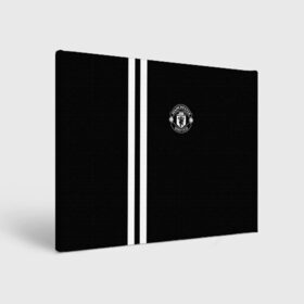 Холст прямоугольный с принтом Manchester United Black&White в Новосибирске, 100% ПВХ |  | england | football | logo | manchester united | sport | англия | арт | лига | лого | манчестер юнайтед | спорт | текстура | фк | футбол | футбольный клуб | эмблема
