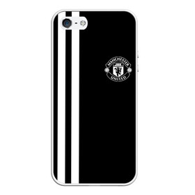 Чехол для iPhone 5/5S матовый с принтом Manchester United Black&White в Новосибирске, Силикон | Область печати: задняя сторона чехла, без боковых панелей | england | football | logo | manchester united | sport | англия | арт | лига | лого | манчестер юнайтед | спорт | текстура | фк | футбол | футбольный клуб | эмблема